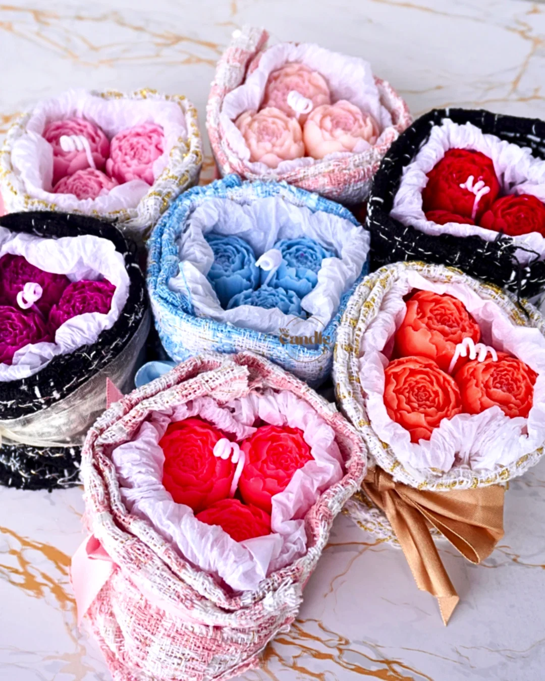 Valentine’s Day Flower Bouquet Candle Making Workshop - We Candle It London