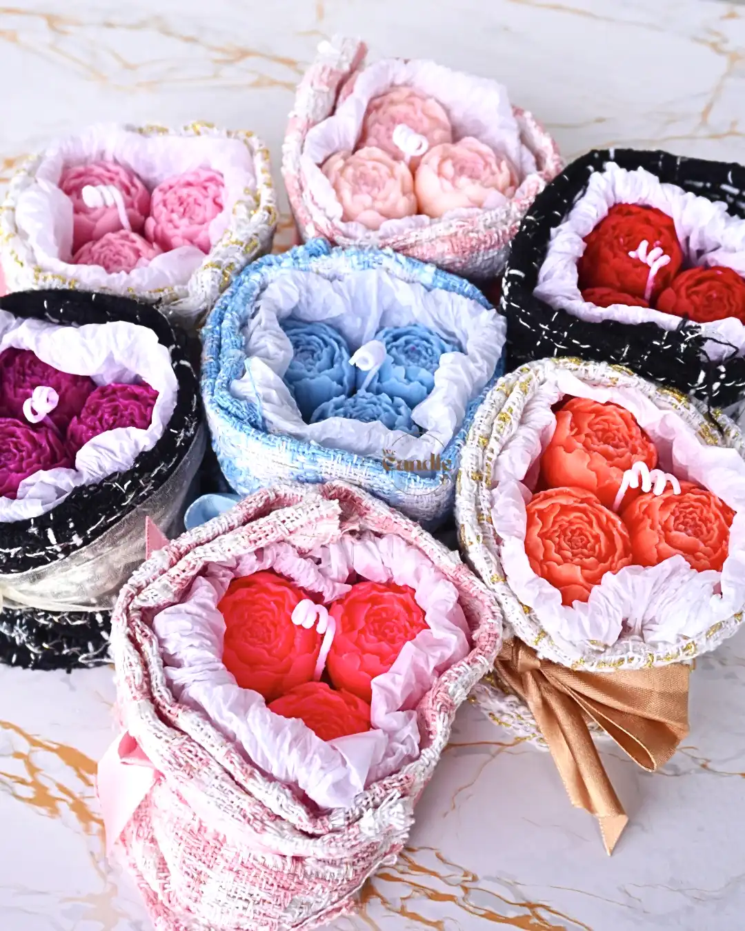 Valentine’s Day Flower Bouquet Candle Making Workshop - We Candle It London