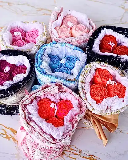 Valentine’s Day Flower Bouquet Candle Making Workshop - We Candle It London