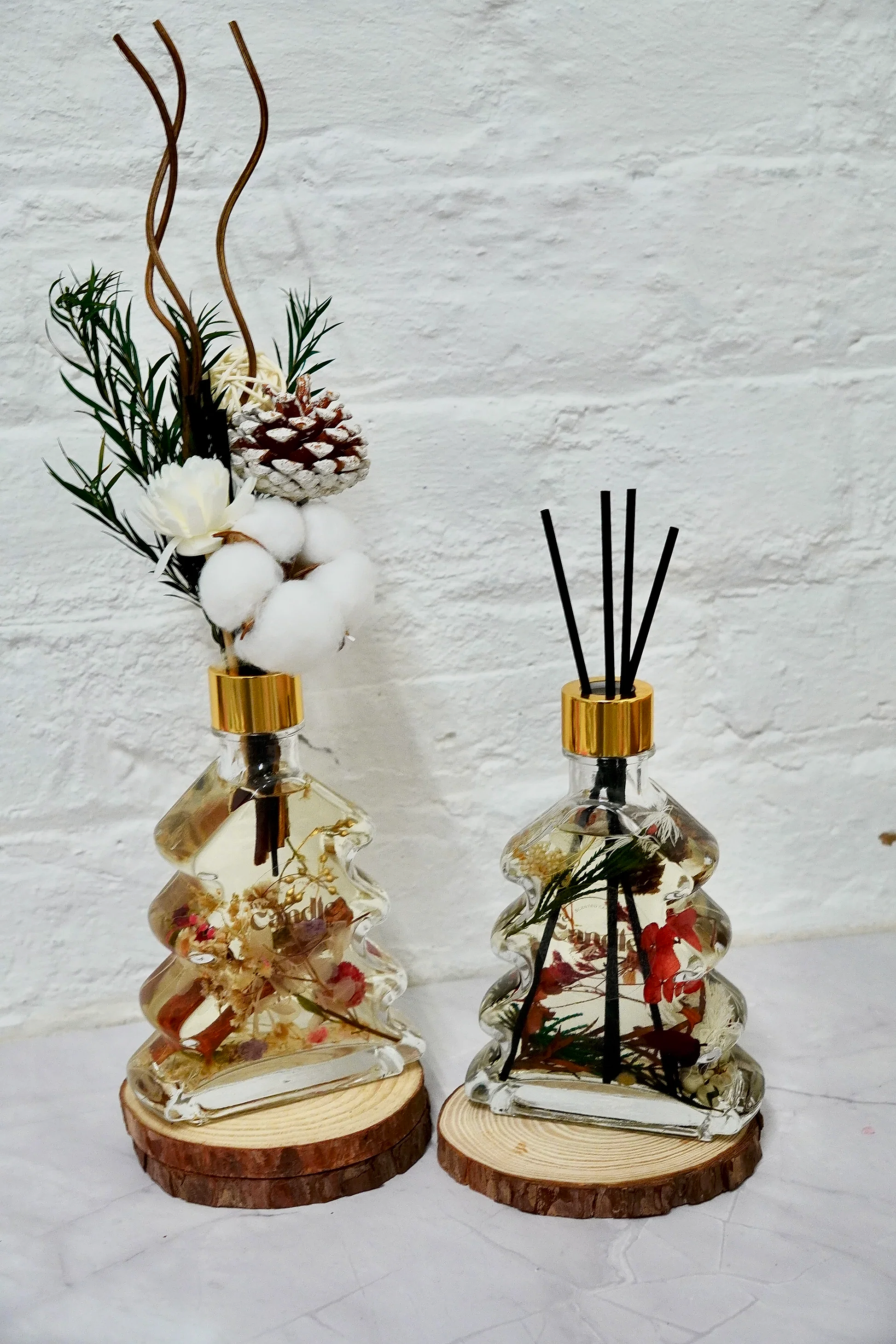 Christmas Floating Flower Reed Diffuser  Making Workshop - We Candle It London