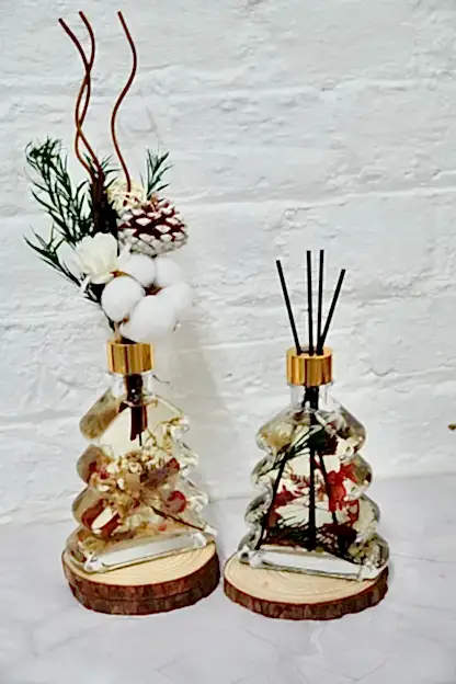 Christmas Floating Flower Reed Diffuser  Making Workshop - We Candle It London