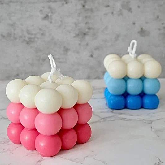 Bubble Cube Candle - We Candle It London
