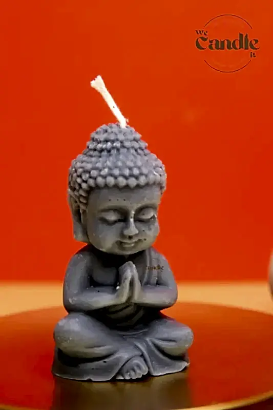 Buddha Candle & Lotus Diffuser Plaster Plate Workshop Candle