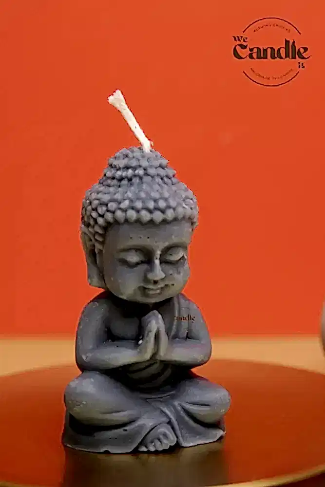 Buddha Candle & Lotus Diffuser Plaster Plate Workshop Candle