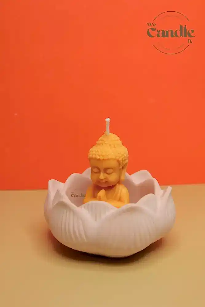 Buddha Candle & Lotus Diffuser Plaster Plate Workshop Candle