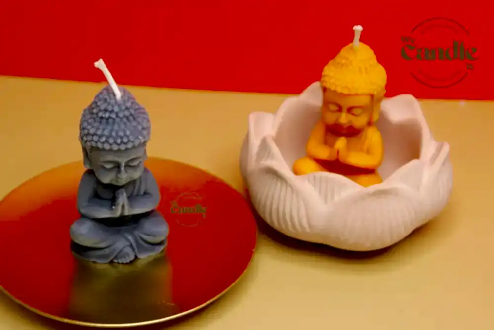 Buddha Candle & Lotus Diffuser Plaster Plate Workshop Candle