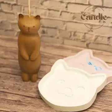 Cat-Themed Candle & Aroma Plaster Plate Workshop Candle