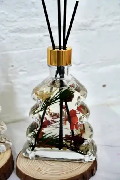 Christmas Floating Flower Reed Diffuser  Making Workshop - We Candle It London