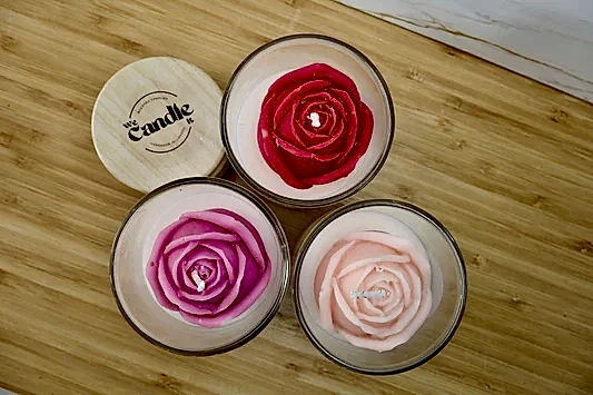 Rose Container Candle Workshop - We Candle It London