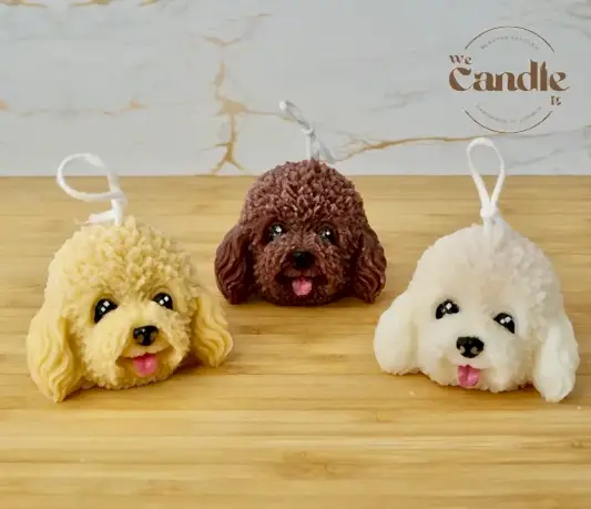 Poodle Candle Workshop Candle