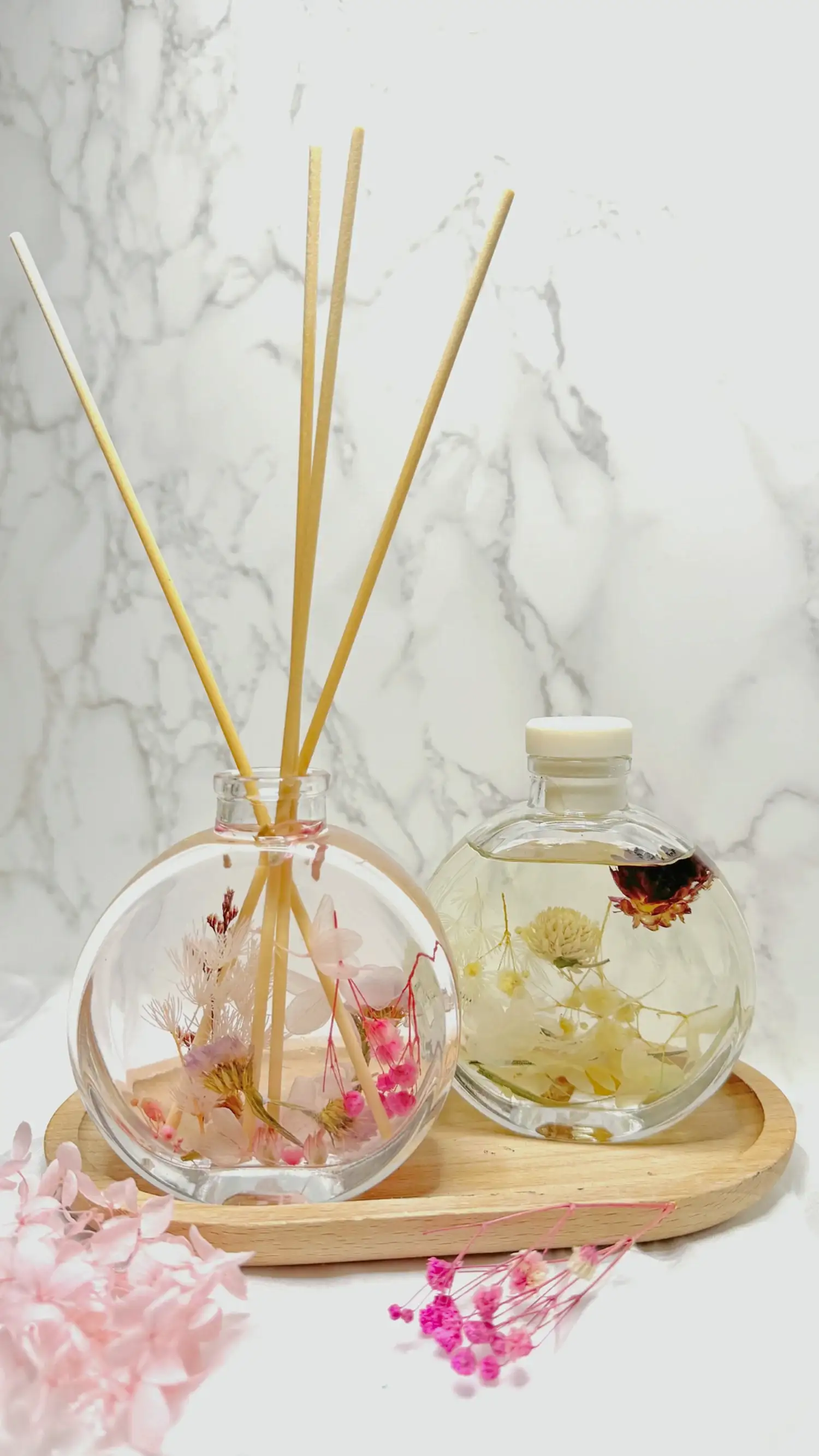 Floating Flower Reed Diffuser Workshop - We Candle It London