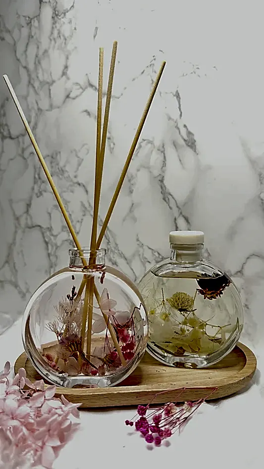 Floating Flower Reed Diffuser Workshop - We Candle It London